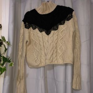 Heavy Zara Turtle Neck Cropped Sweater